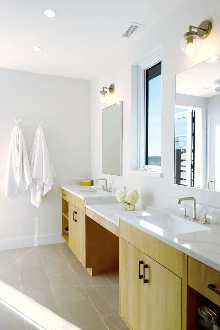 Upstairs Double Bathroom Vanity